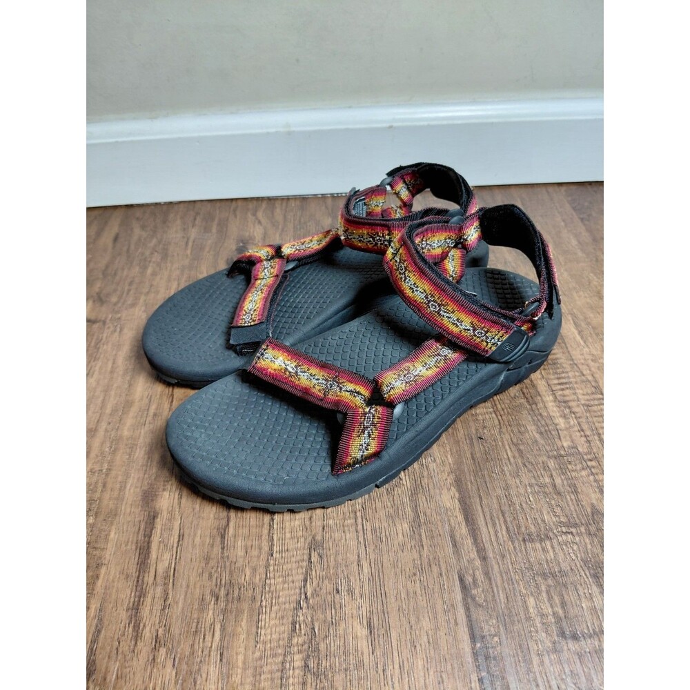 TEVA Brown and Orange Nylon Gladiator Sport Sandals Women's 10